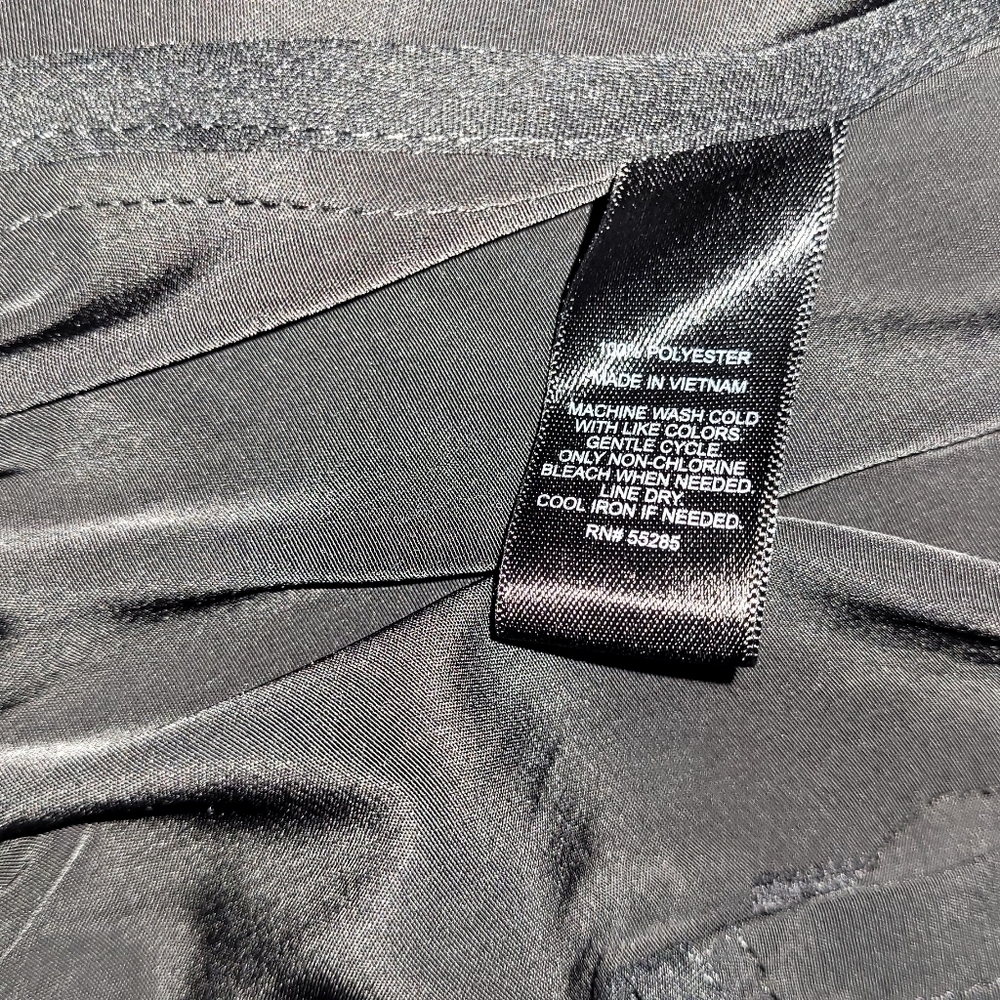 Express Black, Silky 2pc Lightweight Jogger Set w/Jacket & Pants, Size S - Picture 9 of 9